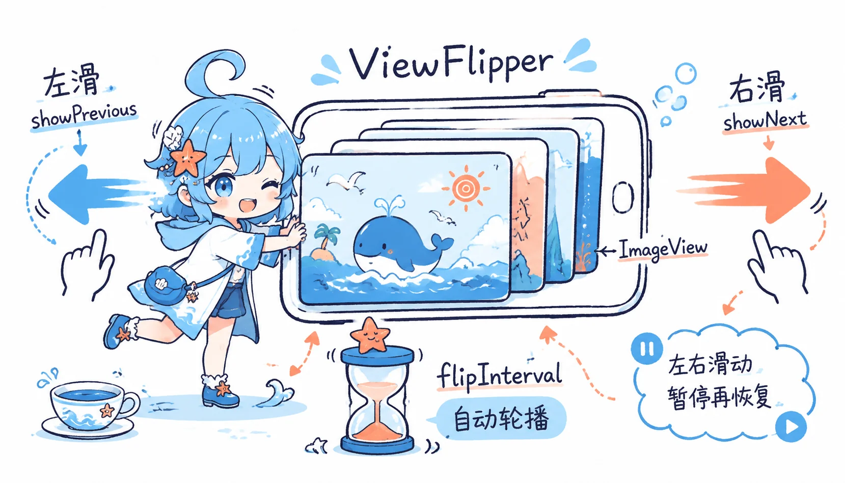 ViewFlipper 轮播和手势机制